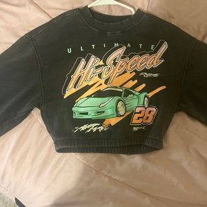 Small H&M long sleeve crop sweatshirt.